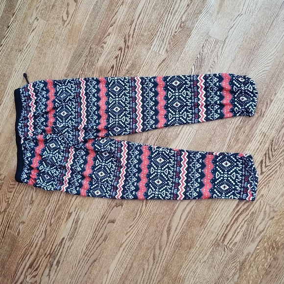 (L) Iris Los Angeles Printed Uber Soft Lounge Pants Casual Weekend Cozy Comfy - Picture 8 of 8